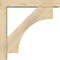 Ekena Millwork Westlake Block Rough Sawn Bracket w/ Offset Brace, Douglas Fir, 4"W x 18"D x 18"H BKT0402X18X18WTL05RDF - alternate 2